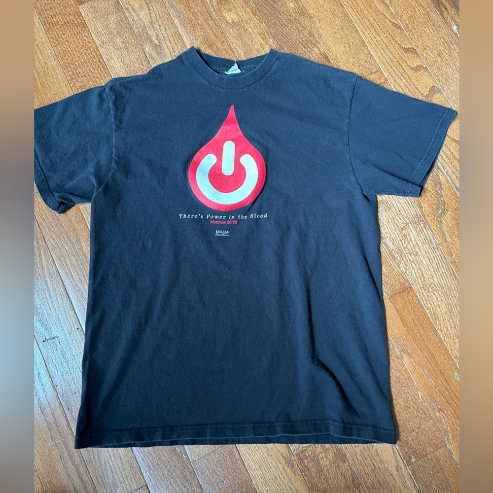 Power in the Blood Graphic T-Shirt, Size Large - Picture 2 of 4